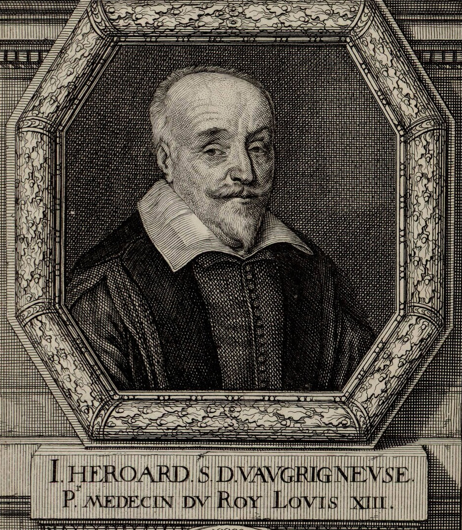 {I. Héroard. S. D. Vauvrigneuse, Pr. medecin du roy Louis XIII} (détail)