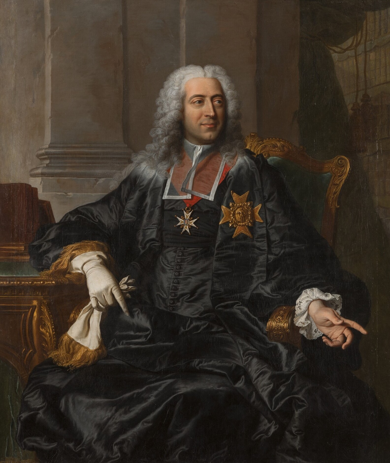 Atelier de Hyacinthe Rigaud, {Portrait de Marc-Pierre de Voyer, marquis d'Argenson}