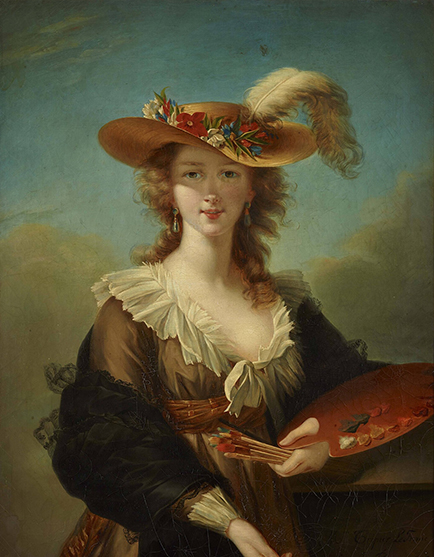Eugénie Lebrun, épouse Tripier-Lefranc, d'après Louise-Élisabeth Vigée-Lebrun, {Portrait de Louise-Élisabeth Vigée-Lebrun (1755-1842)}